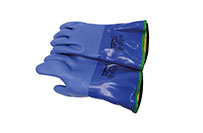 Сухие перчатки Si Tech синие с утеплителем