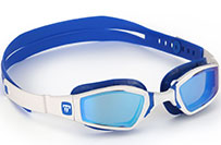 Очки для плавания Phelps Ninja голубые зеркальные линзы