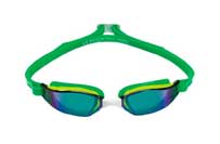 Очки для плавания Phelps Xceed 2020 Зеркальные зеленые линзы