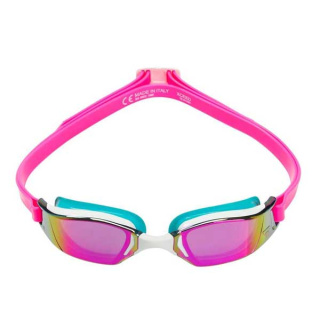 Очки для плавания Phelps Xceed Зеркальные розовые линзы